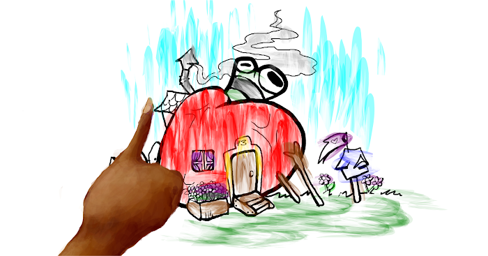 Home Finger Painted