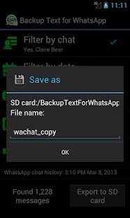 Backup Text for Whats - screenshot thumbnail