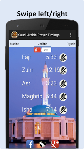 Saudi Arabia KSA Prayer Times