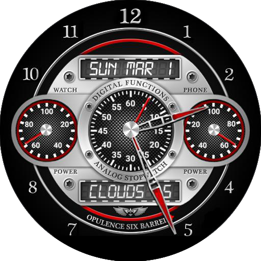 Opulence Six Barrel Watch Face 個人化 App LOGO-APP開箱王