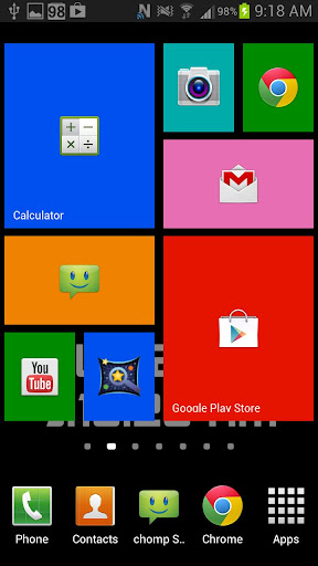 WP8 Widget Launcher Windows 8