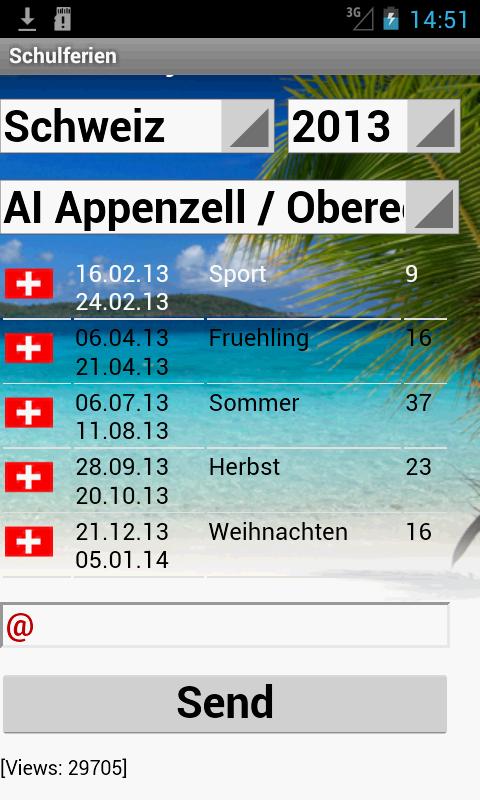 Schulferien D-A-CH-NL-FR Screen 2