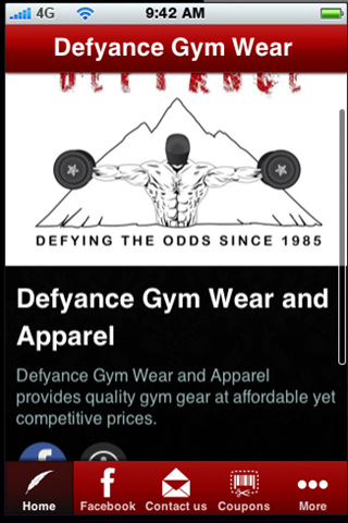 【免費健康App】Defyance Gym Wear and Apparel-APP點子