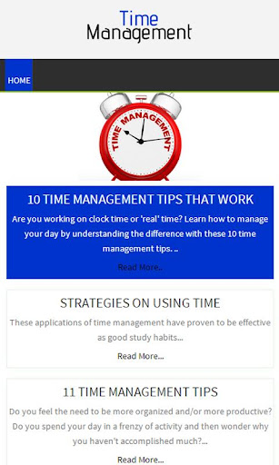 Time Management Tips