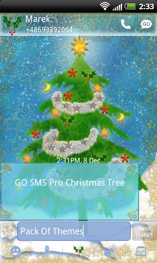 Christmas Theme for GO SMS