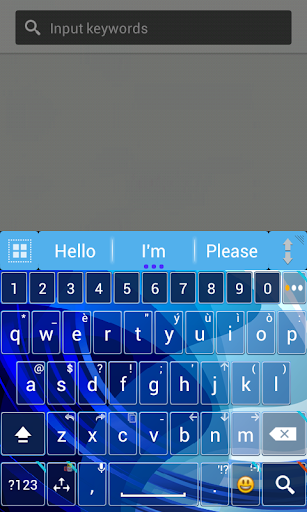 A.I.type keyboard blue א