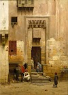 The Courtyard of a house in Cairo