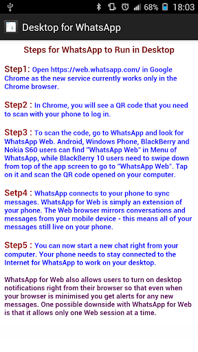 Dual for WhatsApp Steps