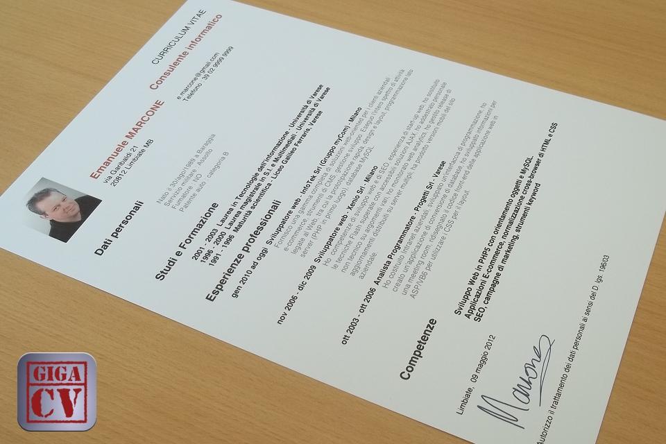 Android application giga-cv My tailor-made resume screenshort