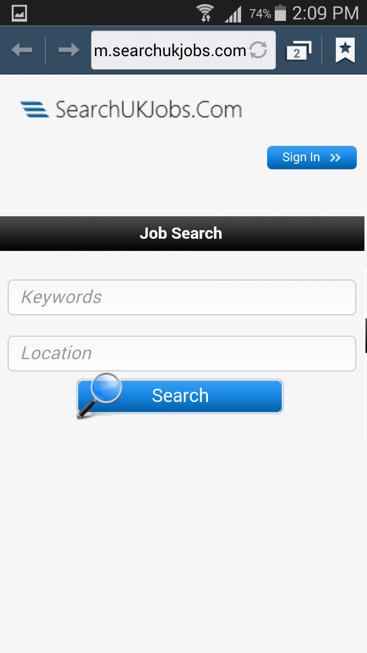 Job Search UK Screen 2