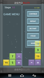 ZeroSum mathematics puzzle poster 4