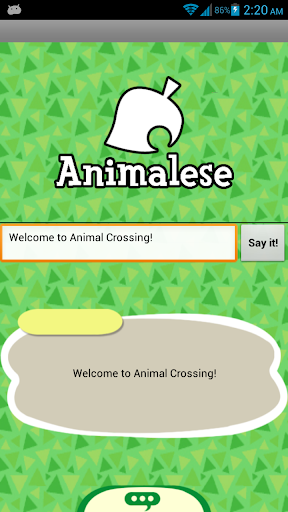 Animalese - Animal Crossing