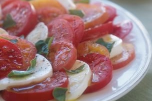 Tomato, Basil and Mozzarella Salad