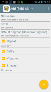 Selfie Alarm Clock