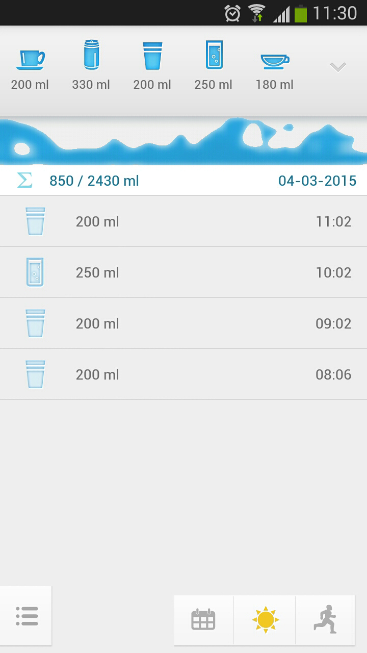 Android application Water Drink Reminder - Hydro+ screenshort