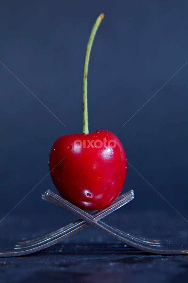Cherry and forks ... by Joseph Muller - Food & Drink Fruits & Vegetables