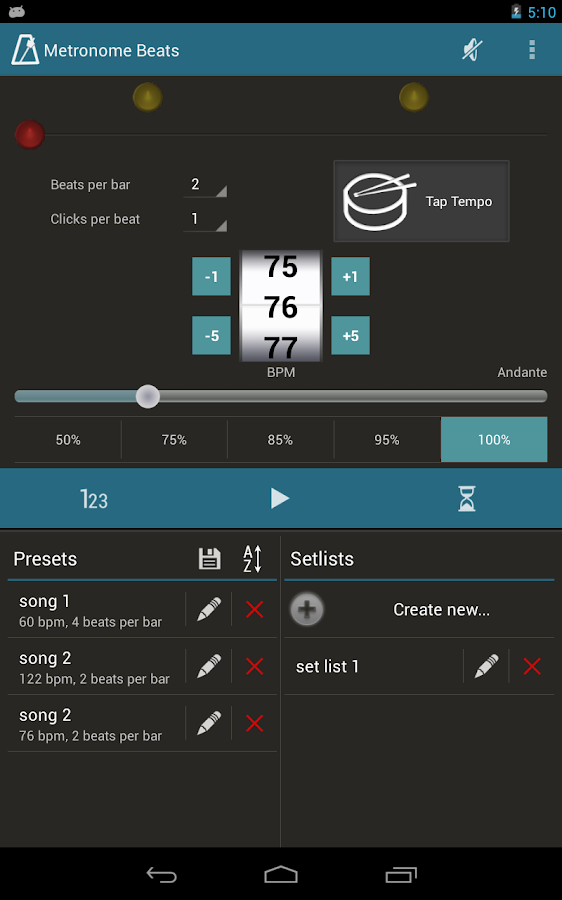 Metronome Beats Pro Android Apps on Google Play