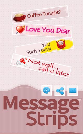 Colorful Chat Messages Strips