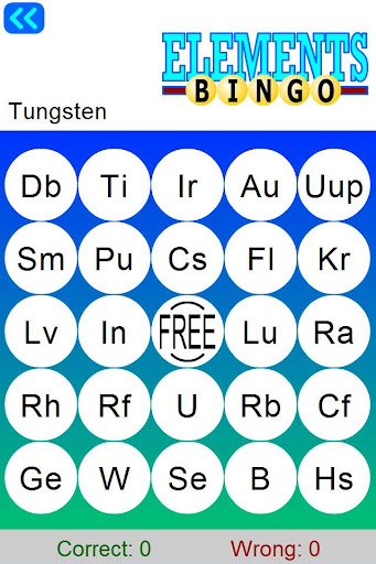 Learn Periodic Table Bingo