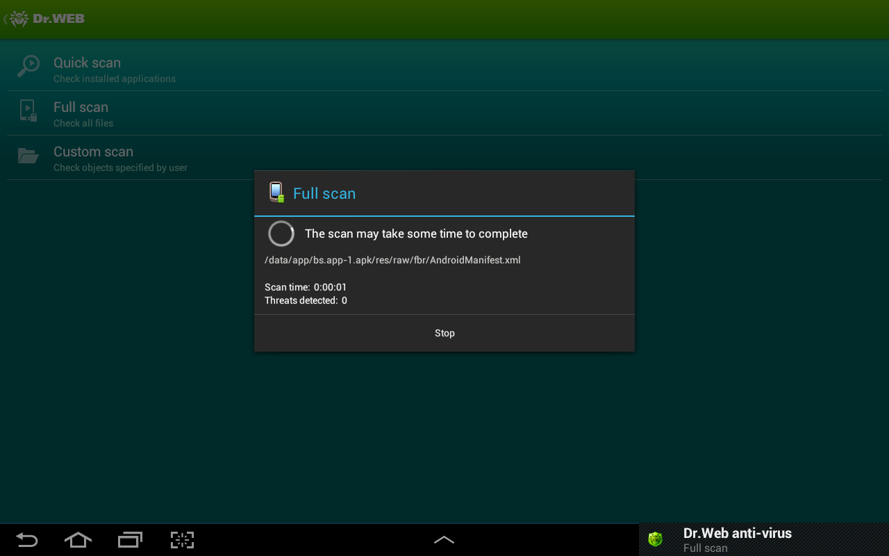 Dr.Web v.8 Anti-virus Life lic - screenshot