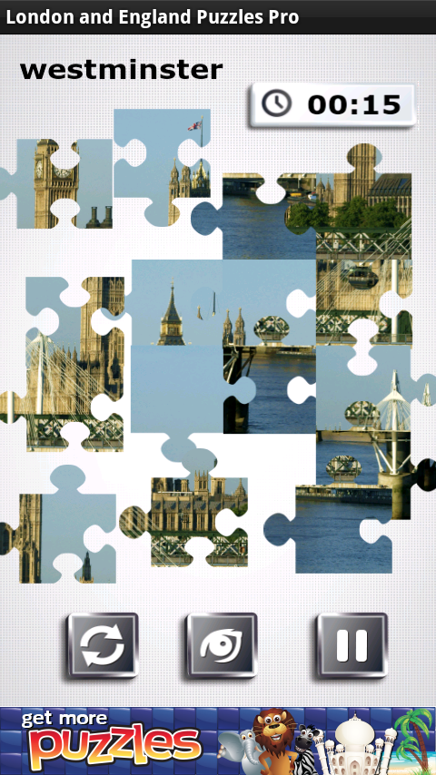 Android application London &amp; England Puzzles Pro screenshort