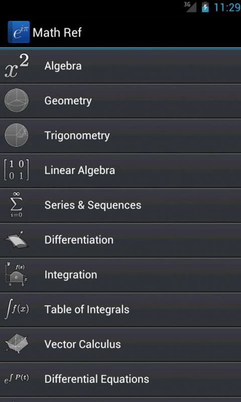 Math Ref - screenshot