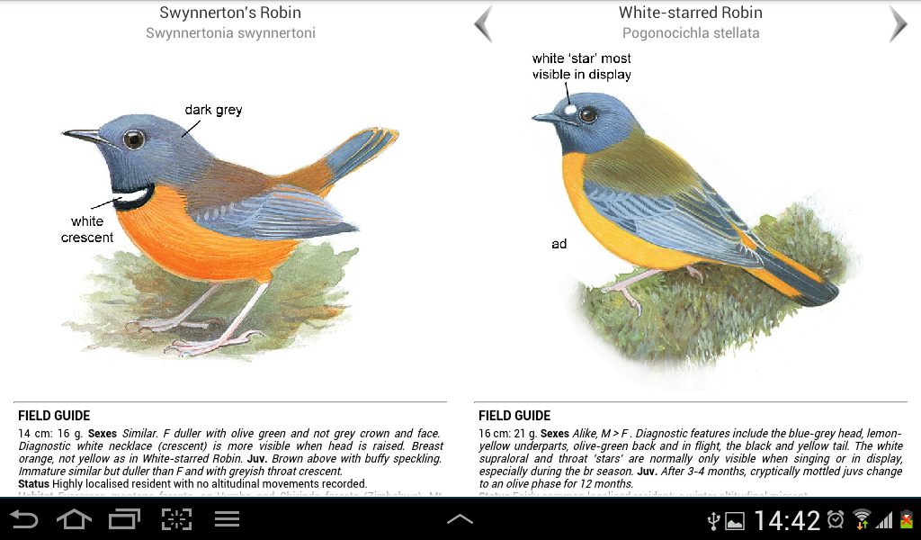 Roberts Multimedia Birds of SA - Android Apps on Google Play