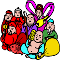 川崎中原七福神マップ logo
