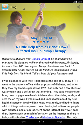   myMedtronic Connect – snímka obrazovky 