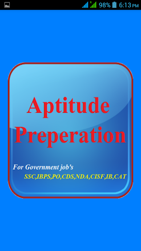 Aptitude preparation