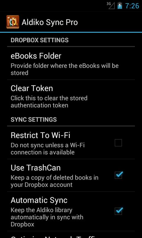 Aldiko Sync Pro Unlocker Screen 2