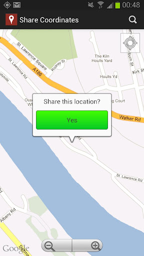 Share Location Coordinates