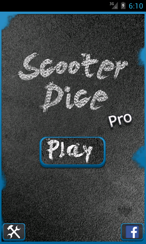 Android application ScooterDice screenshort