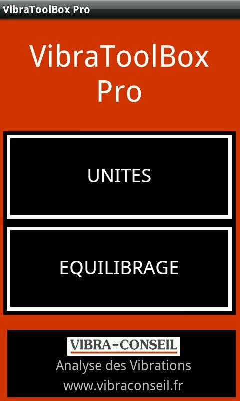 Android application VibraToolBox Pro screenshort