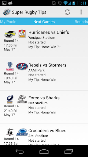 Super Rugby Tips