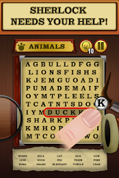 Sherlock's Notebook - Word Search Puzzle Game poster 1