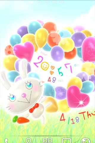 【免費個人化App】Balloon Rabbit LWP-APP點子