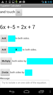 Algebra Equation Helper Screenshots 1