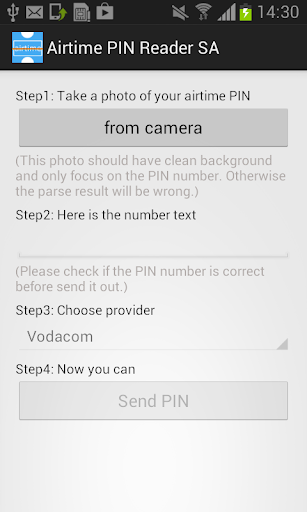 SA Airtime PIN reader