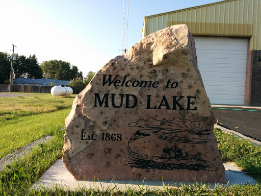 Welcome To Mud Lake Painted Sandstone