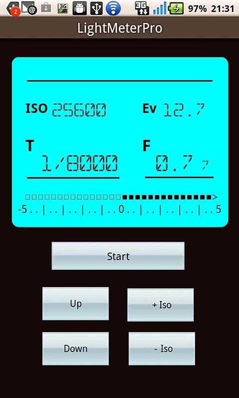 Digital Light Meter Pro Screen 2