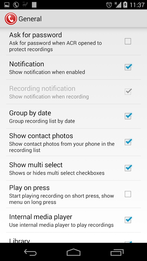 Call Recorder - ACR - screenshot