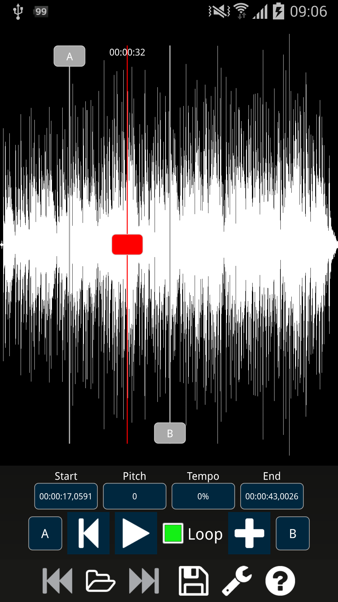 Android application Audio Speed Changer Pro screenshort