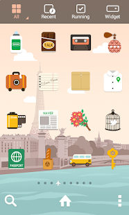 download Paris LINE Launcher theme free