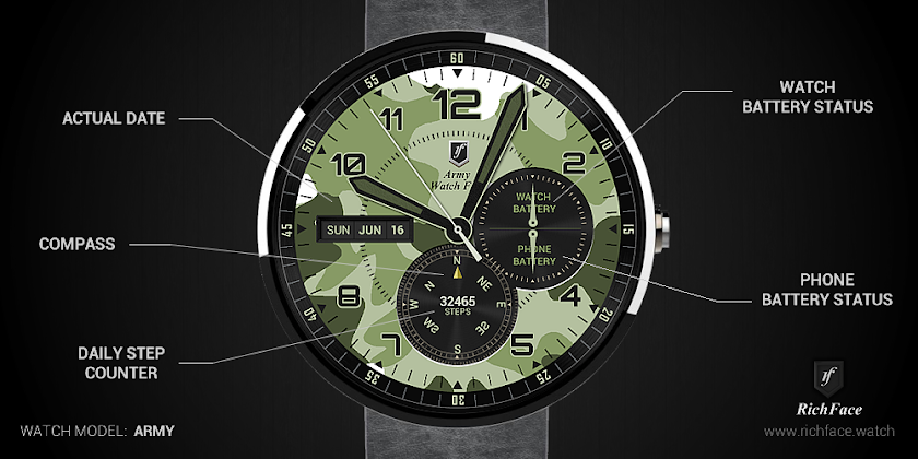 Army Watch Face Screen 3