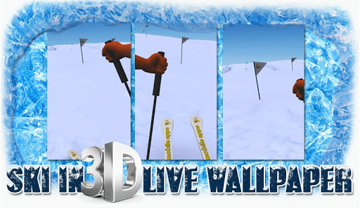 Snow SKI in 3D Live Wallpaper