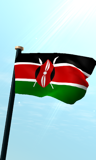 Kenya Flag 3D Free Wallpaper