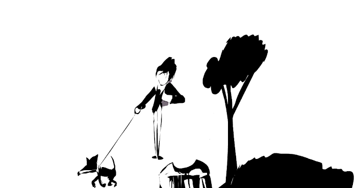 out walking