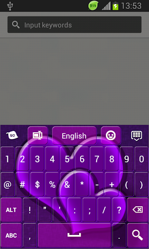 免費下載個人化APP|GO Keyboard Purple Hearts app開箱文|APP開箱王