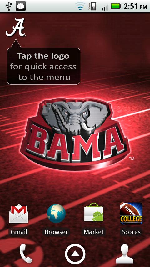 Android application Alabama Revolving Wallpaper screenshort